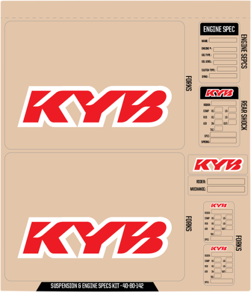 Suspension And Specs Graphic Kit Red, 1, nordicamoto.ro