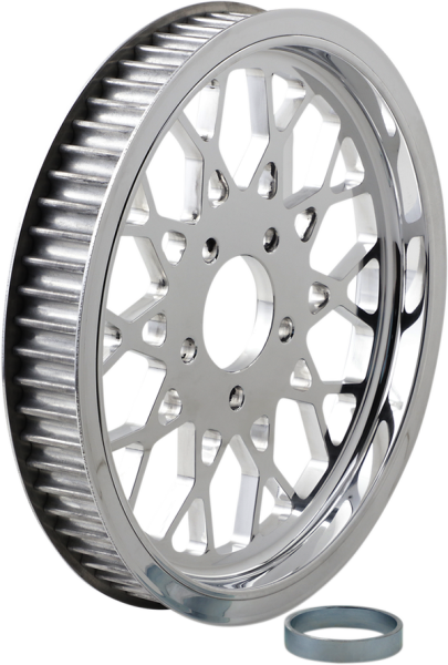 Polished 1-1/2(r) Rear Belt Pulley Chrome, 1, nordicamoto.ro