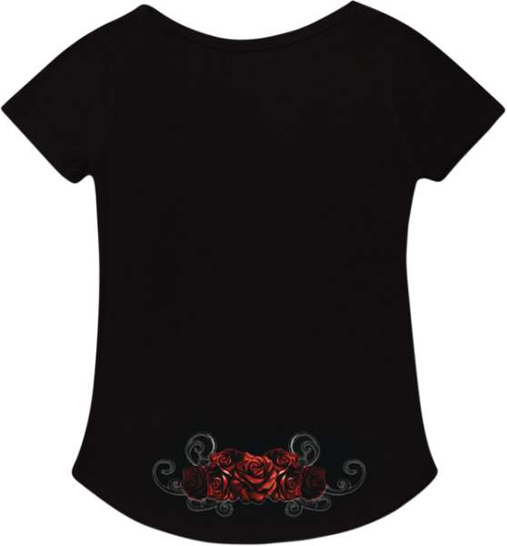 Women's Red Catrina T-shirt Black XL, 3, nordicamoto.ro