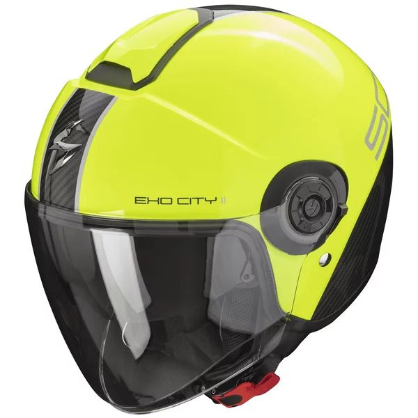 Casca open face/jet SCORPION EXO CITY II CARBO Maro mat/negru S, 2, nordicamoto.ro