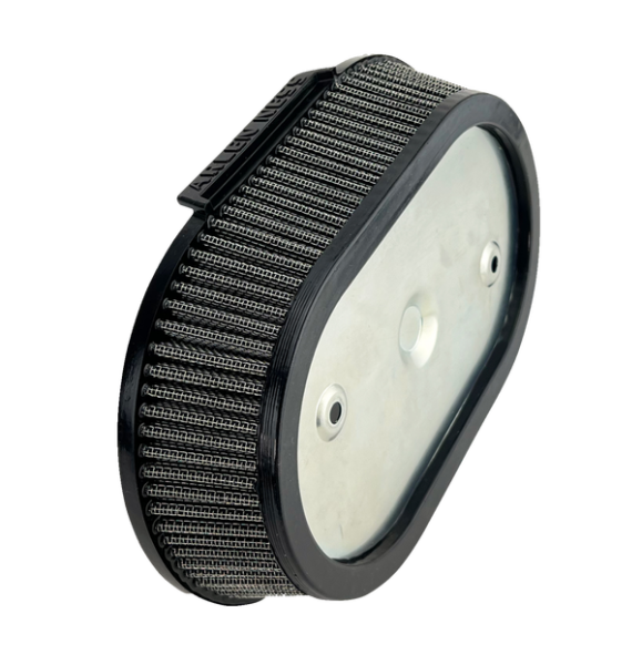 Big Sucker Filter Upgrade For Factory Oval Air Cleaners Black, 1, nordicamoto.ro