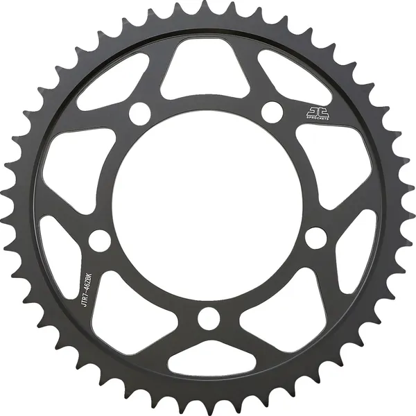 JT SPROCKETS Steel Rear Sprocket Black, Zinc Plated, 1, nordicamoto.ro