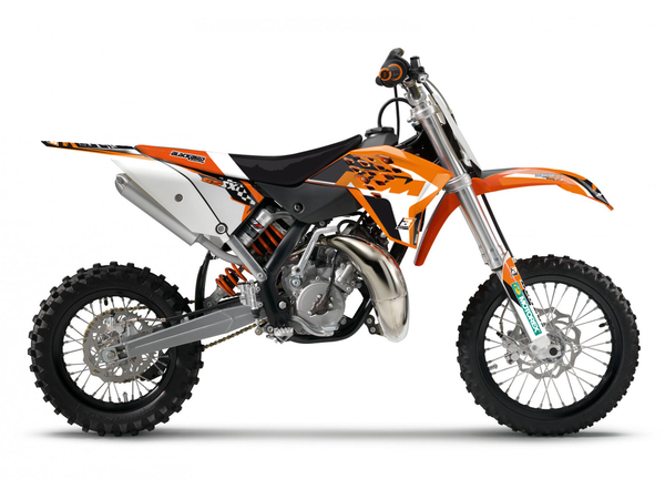 Graphics Kit With Seat Cover Black, Orange, 1, nordicamoto.ro