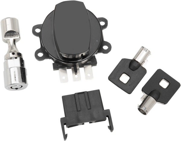 Side Hinge Ignition Switch Black, 2, nordicamoto.ro