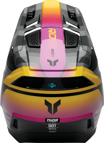 Casca Thor Fleet Camber Fekete/Rózsaszín/Sárga M, 3, nordicamoto.ro