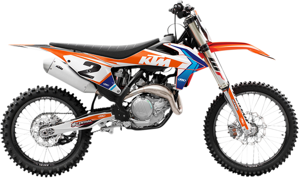 Evo Graphics Kit Orange, White, 1, nordicamoto.ro