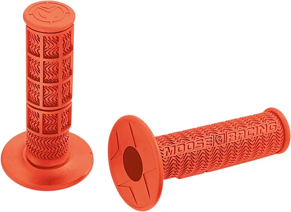 MOOSE RACING Flange Style Stealth Mx Grips Orange, 1, nordicamoto.ro