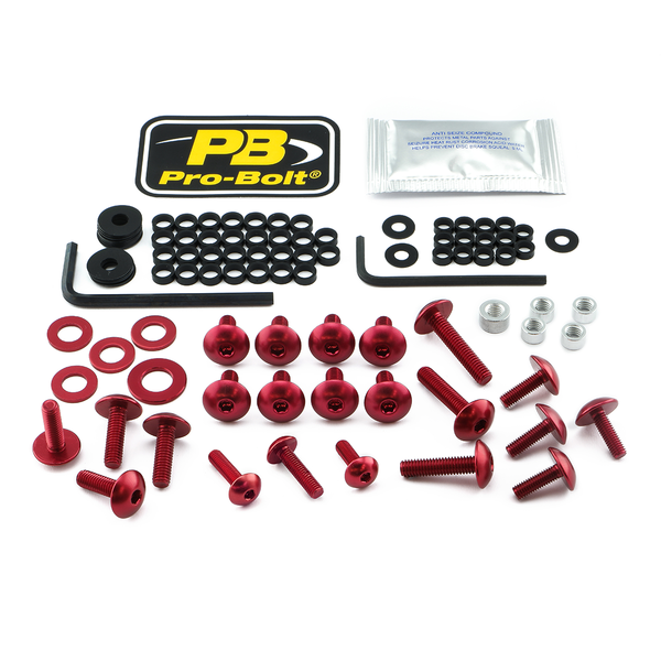 Fairing Bolt Kit For Kawasaki Red, 1, nordicamoto.ro