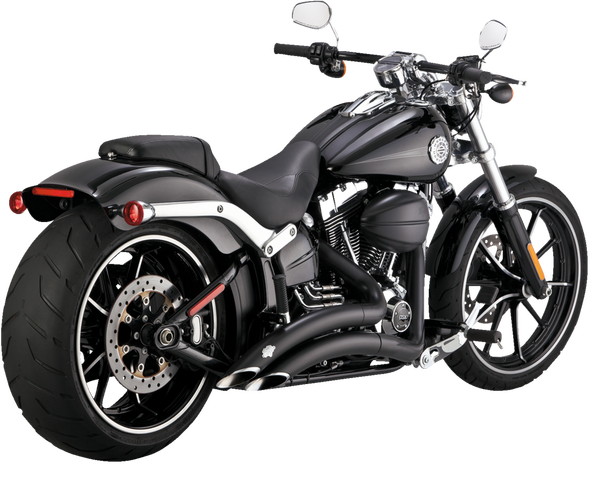 Big Radius Exhaust System Black, 1, nordicamoto.ro