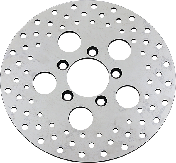 Vintage Drilled Brake Rotor Shovelhead Silver, 1, nordicamoto.ro