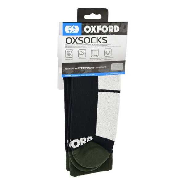 OXSOCKS vízálló oxford zokni – Fekete – M, 1, nordicamoto.ro