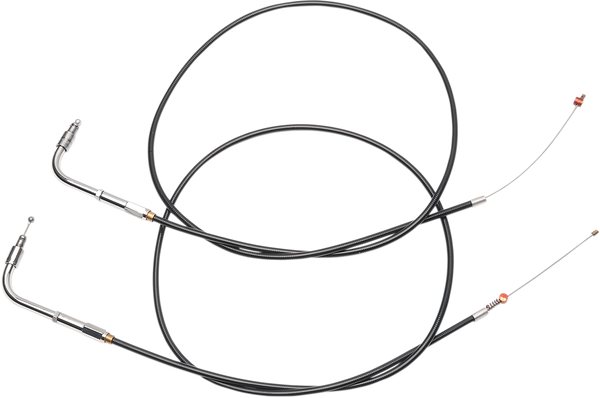 Black Vinyl Throttle/idle Cable Black -76 mm (3''), 1, nordicamoto.ro