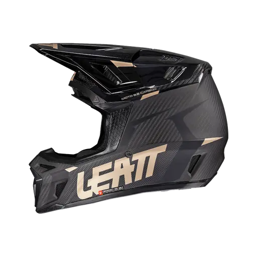 Leatt 9.5 Carbon V25 fekete/arany sisak + XL védőszemüveg, 4, nordicamoto.ro