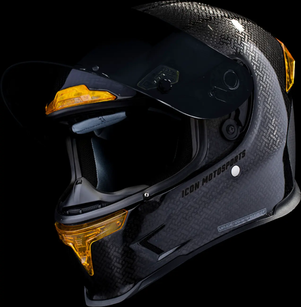 ICON Airframe Pro Carbon 4tress sisak, sárga, XL, 10, nordicamoto.ro