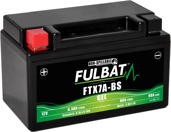 Fulbat FTX7A-BS motorkerékpár-gélakkumulátor, 1, nordicamoto.ro