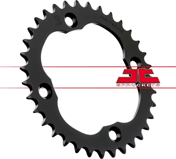 JT SPROCKETS Acél hátsó lánckerék, fekete, 3, nordicamoto.ro