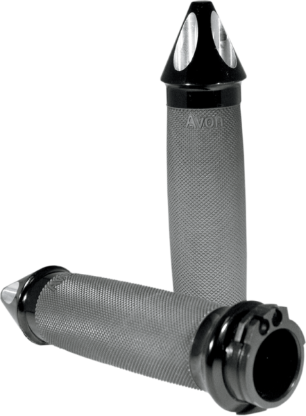 Custom Spike End Grips Black, 1, nordicamoto.ro