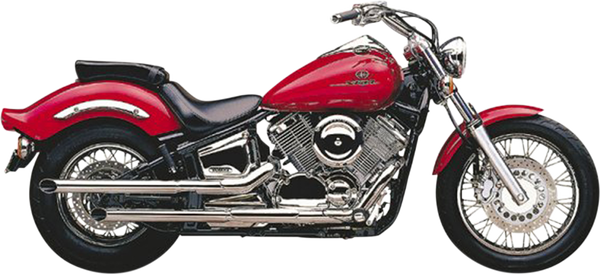 Drag Pipe Slip-on Mufflers Chrome, 1, nordicamoto.ro