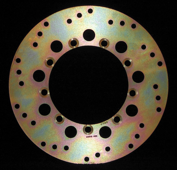 Round D-series Fixed Offroad Brake Rotor Gold, Zinc, 1, nordicamoto.ro