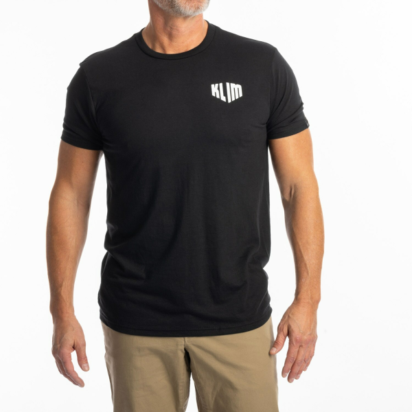 Tricou Klim Full Throttle Tri-blend Black - White, 1, nordicamoto.ro