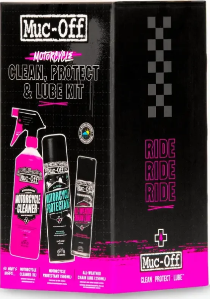 Muc-Off motorkerékpár-tisztító és kenő készlet, 3, nordicamoto.ro