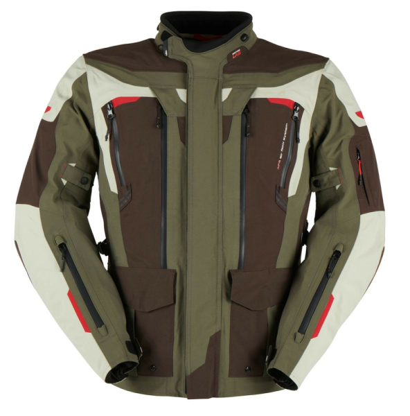 Furygan Voyager 3C textilkabát, kávé/gyöngyház/antracit, L-es méret, 1, nordicamoto.ro