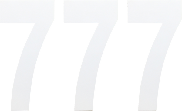 Standard Numbers White, 3, nordicamoto.ro