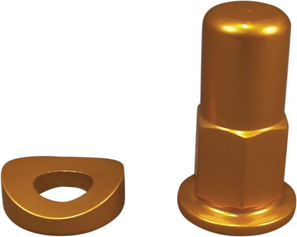 Rim Lock Tower Nut/spacer Set Anodized, Gold, 2, nordicamoto.ro