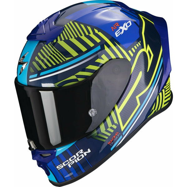 Casca integrala SCORPION EXO-R1 EVO AIR VICTORY Alb / Albastru M, 2, nordicamoto.ro