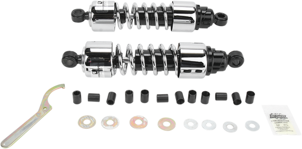 412 Series Cruiser Shocks Black, Chrome, 1, nordicamoto.ro