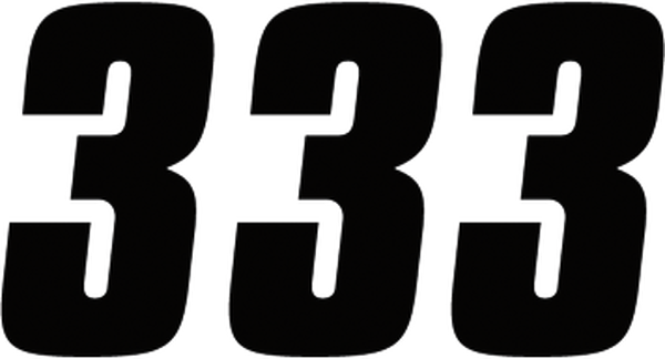 Number Stickers Black, 2, nordicamoto.ro