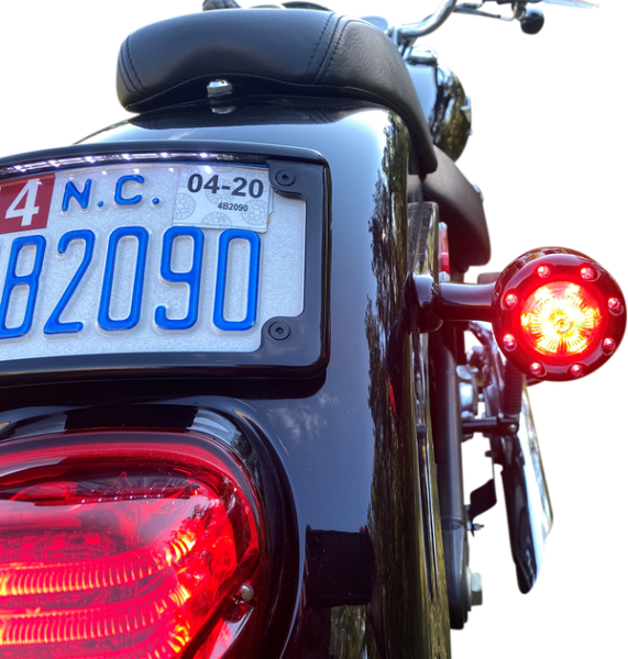 Probeam® Bullet Ringz 1156 Rear Turn Signals Black, 3, nordicamoto.ro