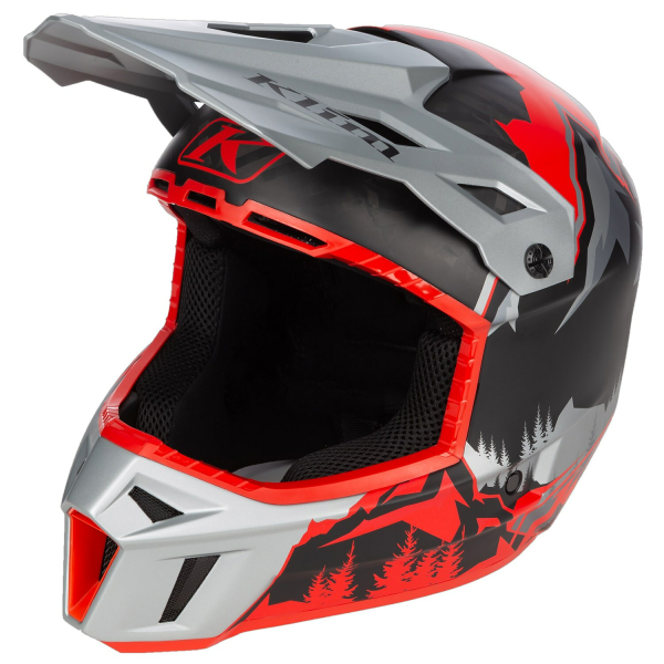 Klim F3 Carbon ECE Unruly fekete–fehér motoros sisak, 85, nordicamoto.ro