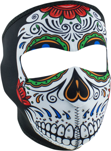 Full Mask Muerte Skull Black, Green, Red, White, 1, nordicamoto.ro