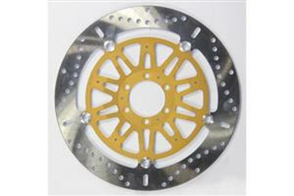 Round Pro-lite Brake Rotor Gold, Silver, Stainless Steel, 1, nordicamoto.ro