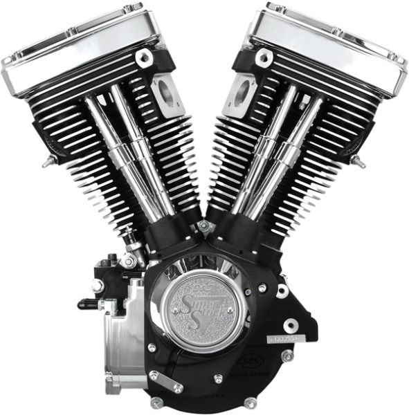 V80 Long-block Engine Black, 1, nordicamoto.ro