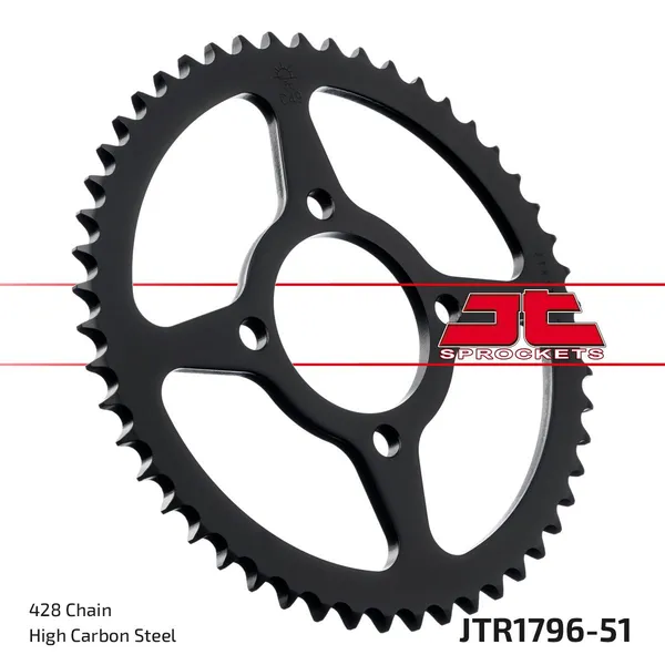 JT SPROCKETS hátsó lánckerék, természetes színű, 1, nordicamoto.ro