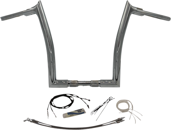 1-1/2(r) Ez Install Pointed Top Handlebar Kit Black, 2, nordicamoto.ro