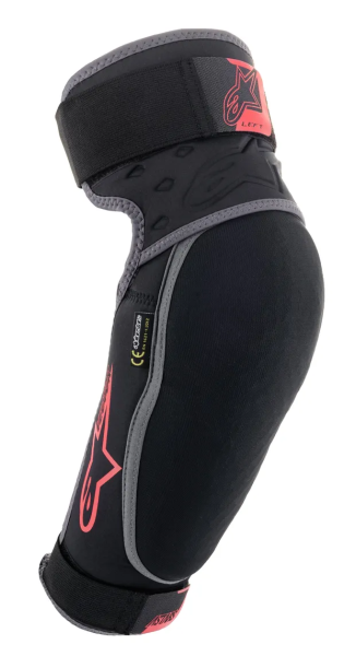 Alpinestars Vector MTB könyökvédők, fekete/antracit/piros, S/M méret, 1, nordicamoto.ro