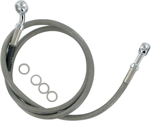 Russell Stainless Steel Rear Brake Line Kit Silver Silver, 3, nordicamoto.ro