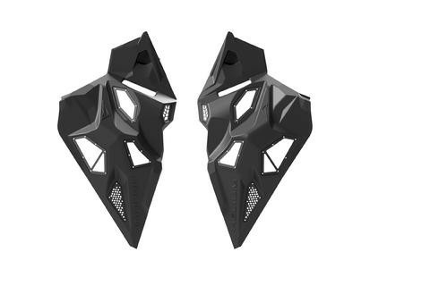 Skinz Flat black Helium Side Panel Kit/Inc. Hush Boxx Silencer 2017-20 Ski-Doo, 1, nordicamoto.ro