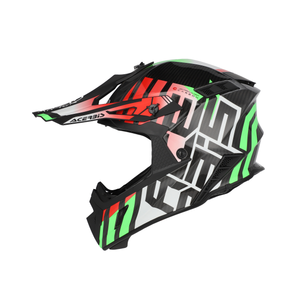 Casca Acerbis Steel Carbon 22-06 zöld/rózsaszín M, 11, nordicamoto.ro