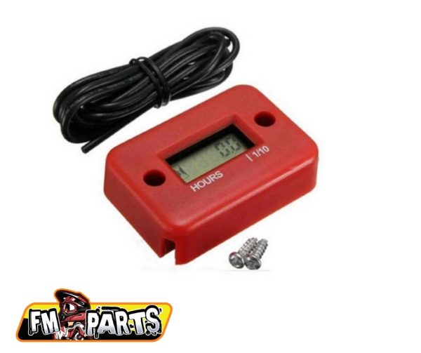 Vízálló motorkerékpár/ATV-óra óra kijelzéssel – piros – FM Parts, 1, nordicamoto.ro