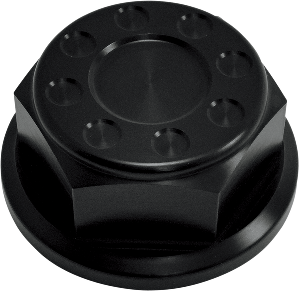 Steering Stem Nut Black, Anodized, 1, nordicamoto.ro