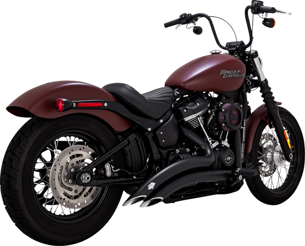 Big Radius Exhaust System Black, Mild Steel, 5, nordicamoto.ro