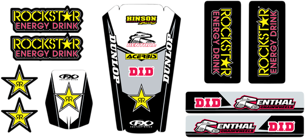 Trim Kit Graphics Black, White, Yellow, 1, nordicamoto.ro