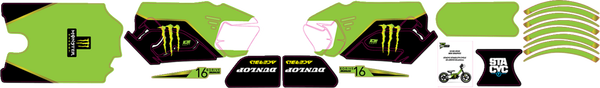 Stacyc Stability 16(r) Cycle Brushless Graphic Kit Green, 2, nordicamoto.ro