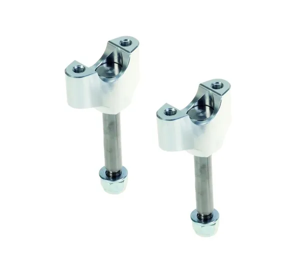 Mx-en Lower Handlebar Clamps Silver, Anodized, 1, nordicamoto.ro