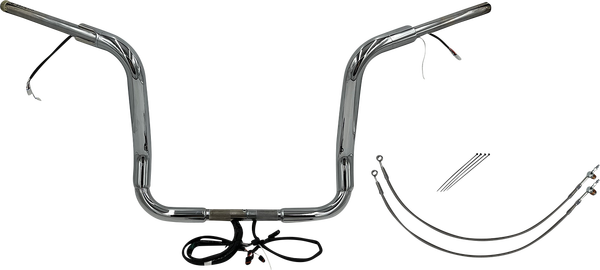 Plug & Play Ez Install 1-1/2(r) Round Top Handlebar Kit Silver, 3, nordicamoto.ro