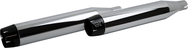 3-1/2(r) Softail Shredder Mufflers Chrome, 1, nordicamoto.ro
